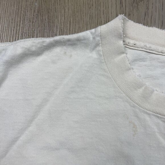 Vintage Stussy Shirt Mens Extra Large White Stick Man Graphic Made USA 90s - Picture 12 of 16